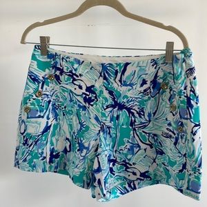 Lilly Pulitzer, colorful shorts, size 8